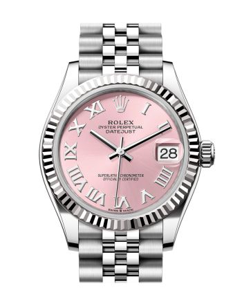 Rolex Datejust 31 Pink Roman Fluted Bezel Jubilee Ladies Watch 278274 278274-0020