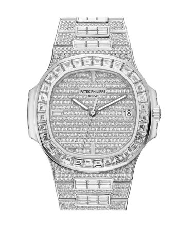 Patek Philippe Nautilus Diamonds Mens Watch 5719/10G-010