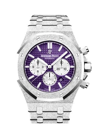 Audemars Piguet Royal Oak 41mm Frosted Gold Plum Purple Watch 26331BC.GG.1224BC.01 DCM