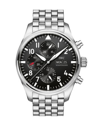 IWC Pilot Automatic Chronograph Black Dial Men's Watch IW377710