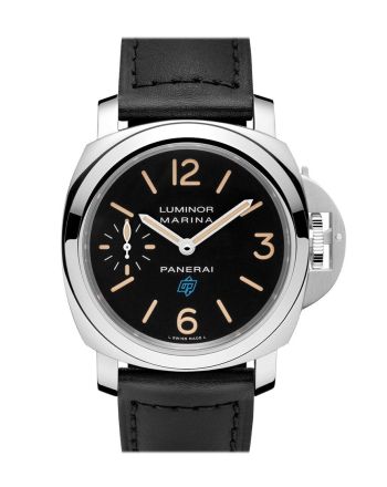 Panerai Luminor Marina Logo Acciaio 44mm Black Dial Men's Watch Pam00631