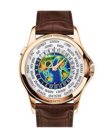 Patek Philippe Men??s Complications Rose Gold World Time Enamel Dial 1 5131R-010