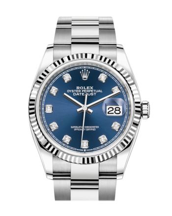 Rolex Datejust 36 Blue Diamond Dial Automatic Watch 126234