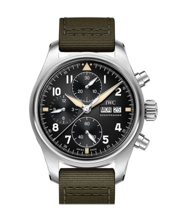 IWC Pilot Spitfire Chronograph Automatic Black Dial Men's Watch IW387901