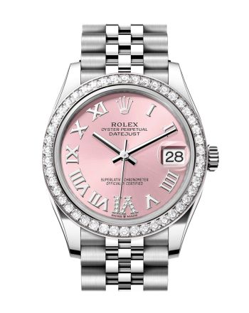 Rolex Datejust 31 Pink Roman Dial Jubilee Ladies Watch 278384RBR 278384RBR-0028