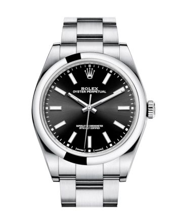 ROLEX OYSTER PERPETUAL 39 Black Dial Men's Watch 114300