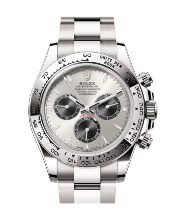 Rolex Daytona 40 Steel and Bright Black Dial White Gold Mens Watch 126509