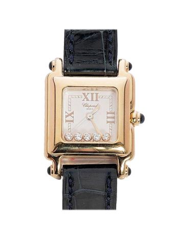 Chopard Mini Happy Sport Square Yellow Gold White 276851/0001