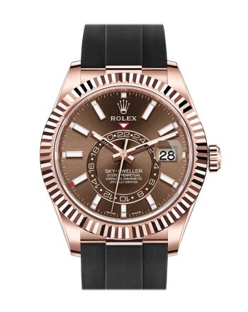 ROLEX Sky-Dweller 42 Chocolate Dial 18K Rose Gold Men's Watch 326235