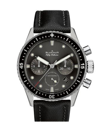 Blancpain Fifty Fathoms Bathyscaphe Meteor Grey Dial Chonograph Automatic Men's Watch 5200-1110-B52A