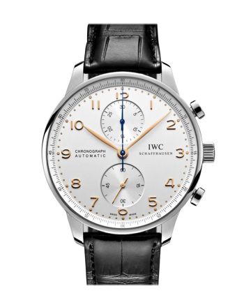 IWC Portuguese Chronograph Silver Dial Men's Watch IW371445