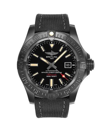 Breitling Avenger Blackbird Black Fabric Men's Watch V1731010-BD12