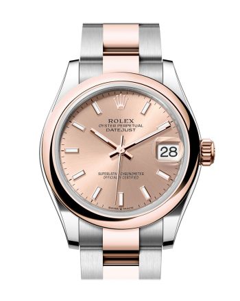 Rolex Datejust 31 Rose Colour Dial Rose Gold Steel Jubilee Ladies Watch 278241 278241-0009