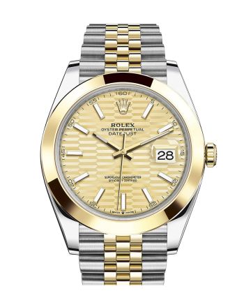 Rolex Datejust 41 Champagne Dial 18k Yellow Gold Jubilee Oyster Men's Watch 126303