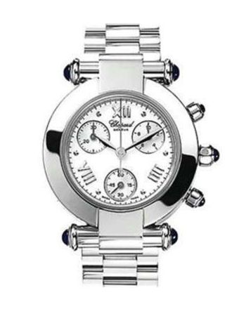 Chopard Imperiale Chronograph in Steel on Steel Bracelet with White Dial 378210