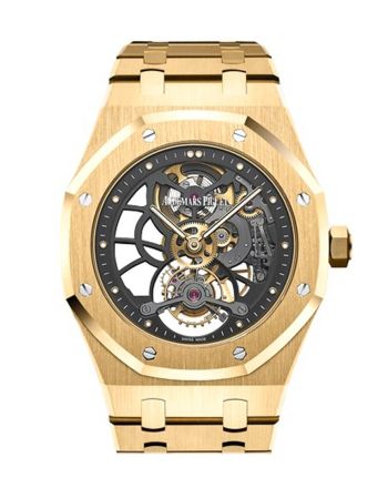 Audemars Piguet Royal Oak 41mm Tourbillon Extra- Thin Slate Grey Skeleton Dial 18K Yellow Gold Men's Watch 26513BA.OO.1220BA.01