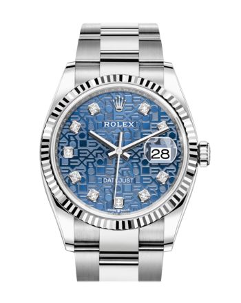 Rolex Datejust 36 Blue Jubilee Diamond Dial Automatic Watch 126234