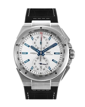 IWC Ingenieur  Chronograph Racer Silver Dial Rubber Strap 46mm Men's Watch IW378509