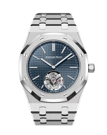 Audemars Piguet Royal Oak 39 Flying Tourbillion Extra Thin Stainless Steel Blue Dial Watch 26670ST.OO.1240ST.02